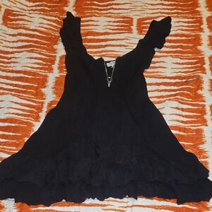 Tobi Black Rayon Blend Dress
